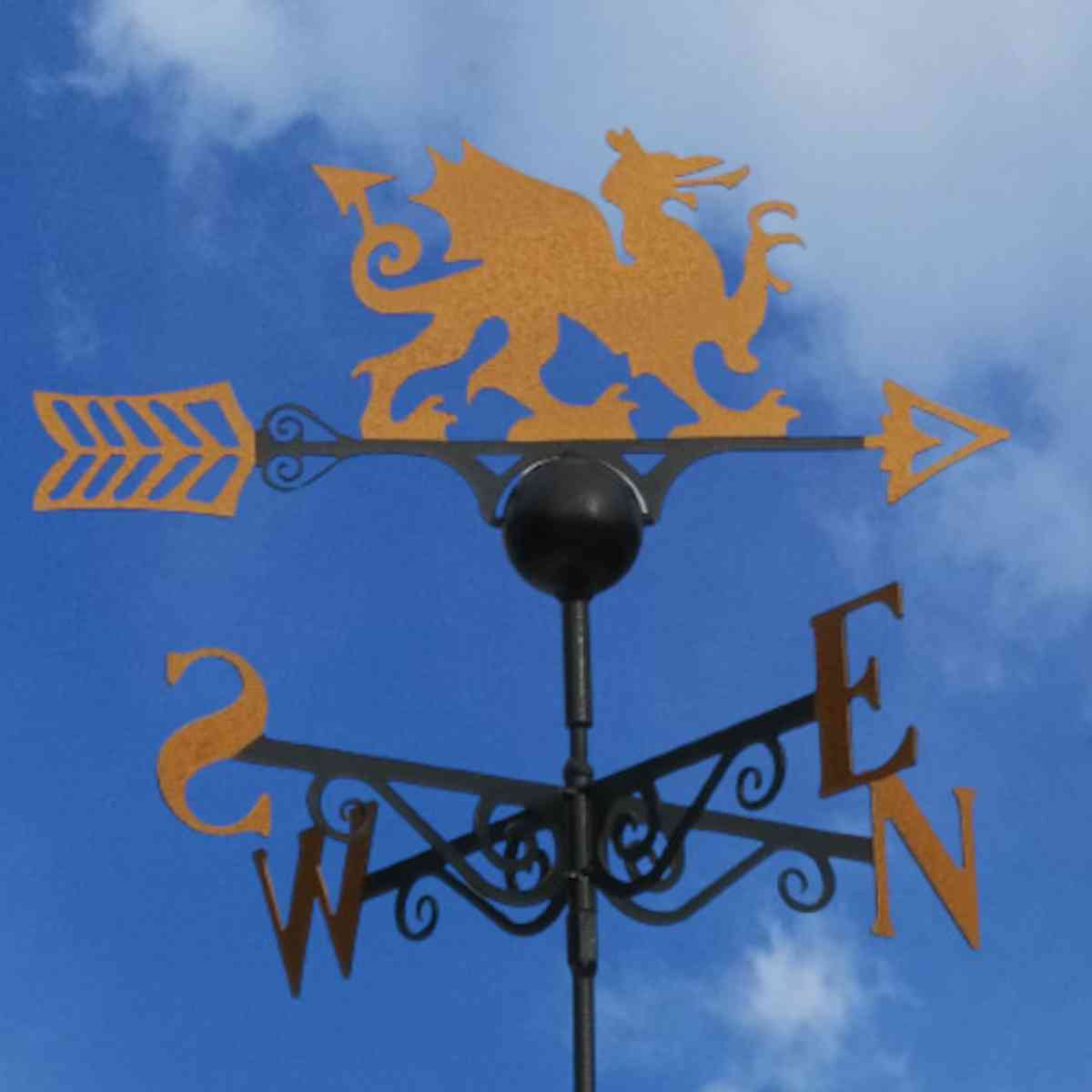 gold welsh dragon weathervane